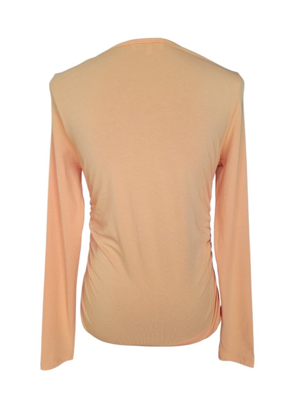 Anatomie Milly Ruched Long Sleeve Top in Tangerine Orange Women's Size S - Picture 3 of 8